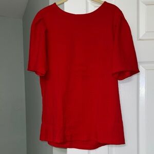 SHEIN Red Boxy Short Sleeve T-Shirt